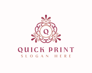 Ornamental Floral Elegant logo design