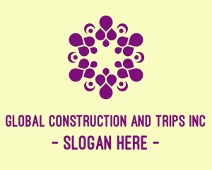 Oriental - Violet Indian Spa logo design