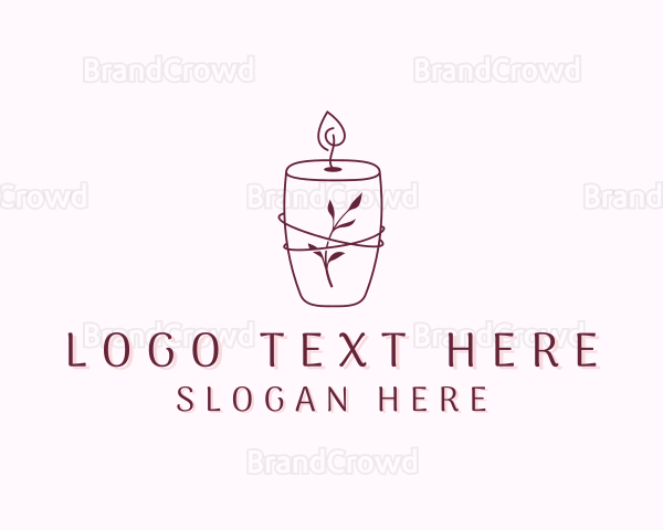 Leaf Scented Candle Logo