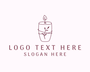 Leaf Scented Candle Logo