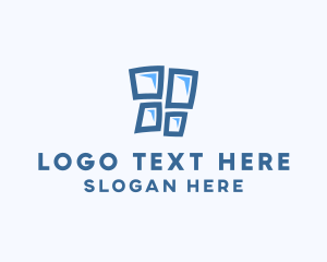 Square - Blue Window Pane logo design