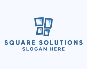 Blue Window Pane logo design