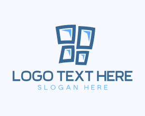 Windows - Blue Window Glass logo design