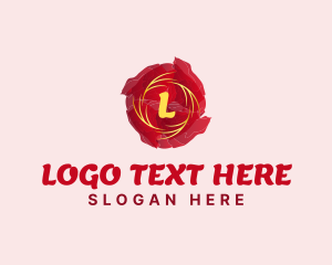 Designer - Watercolor Rose Floral logo design