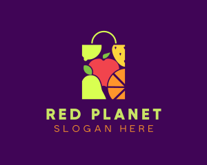 Fruit Shopping Bag logo design