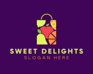 Shopping Bag - Fruit Shopping Bag logo design