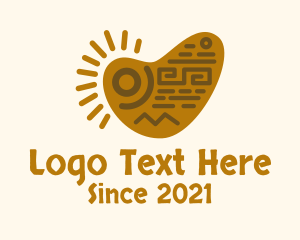 Aztec-culture - Mayan Tribal Art logo design