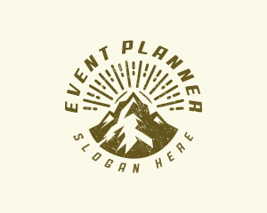 Mountain Peak Hiking Logo