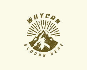 Mountain Peak Hiking Logo