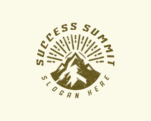 Mountain Peak Hiking logo design