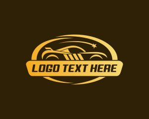 Sedan - Fast Car Detailing logo design