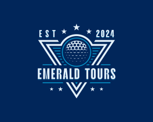 Golf Ball Tournament logo design