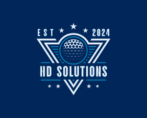 Golf Ball Tournament logo design