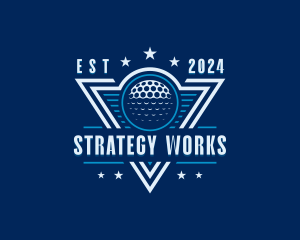 Golf Ball Tournament logo design