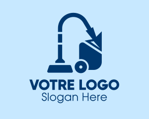 Cursor - Blue Vacuum Cursor logo design