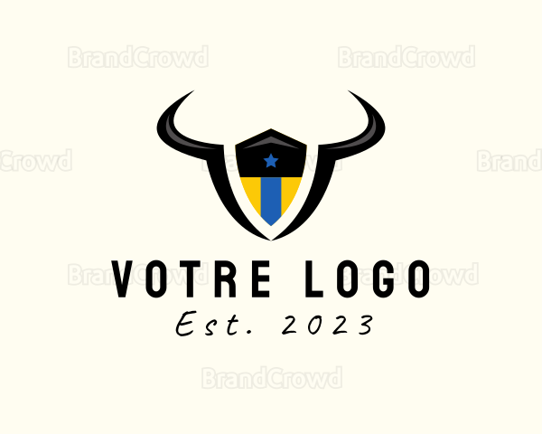 Bull Sports Shield Logo