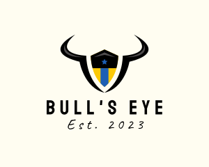 Bull Sports Shield logo design