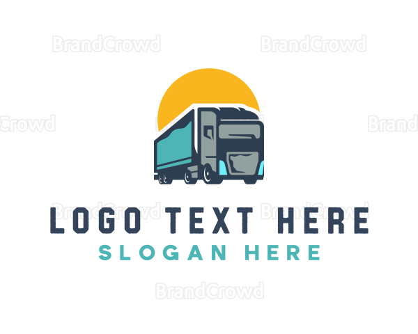 Trucking Cargo Delivery Logo