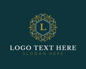 Luxurious - Hexagon Jewelry Boutique logo design