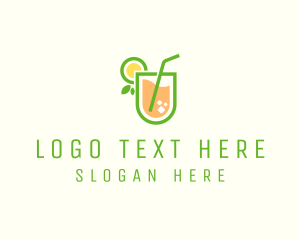 Glass - Healthy Juice Beverage logo design