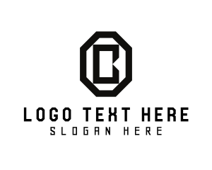 Letter C - Geometric Octagon Letter C logo design