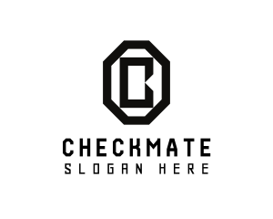 Geometric Octagon Letter C logo design