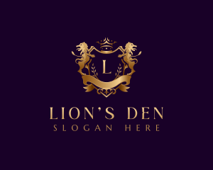 Lion Royalty Decorative logo design