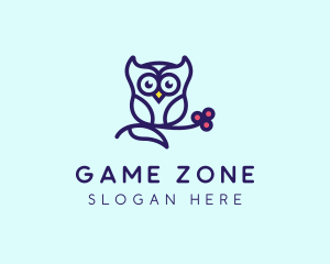 Cute Owl Bird Logo