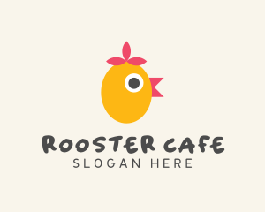 Modern Geometric Chicken logo design