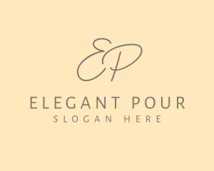 Luxury Elegant Handwritten logo design