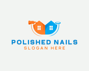 Hammer Nail Home Repair logo design