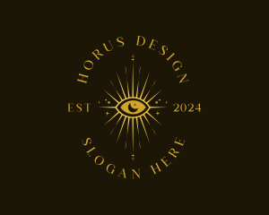 Horus - Cosmic Eye Boho logo design