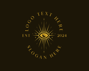 Clairvoyant - Cosmic Eye Boho logo design