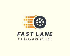 Fast Automotive Wheel logo design