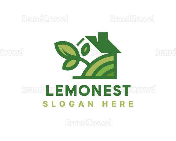 Home Garden Plant Logo