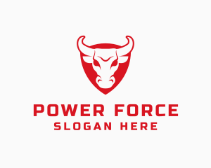 Fierce Bull Head logo design