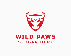 Fierce Bull Head logo design