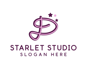 Actress - Star Letter D logo design