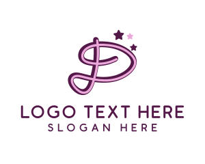 Girly - Star Letter D logo design