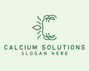 Sustainable Leaf Letter logo design