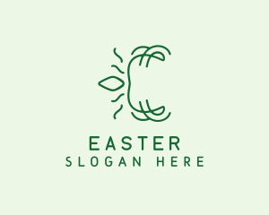 Eco Friendly - Sustainable Leaf Letter logo design
