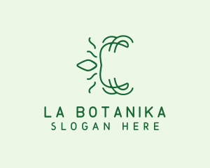 Farming - Sustainable Leaf Letter logo design