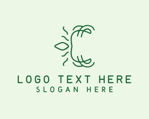 Vegetable - Sustainable Leaf Letter logo design