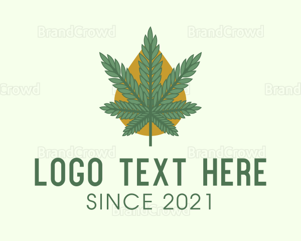 Marijuana Droplet Extract Logo