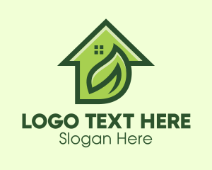 Suburban - Green Living Real Estate logo design