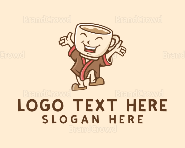 Coffee Cup Cartoon Logo