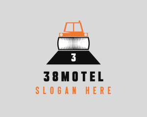 Construction Road Roller logo design