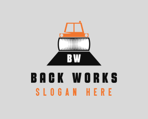 Construction Road Roller logo design