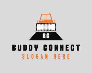 Construction Road Roller logo design