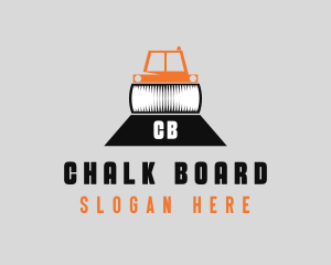 Construction Road Roller logo design